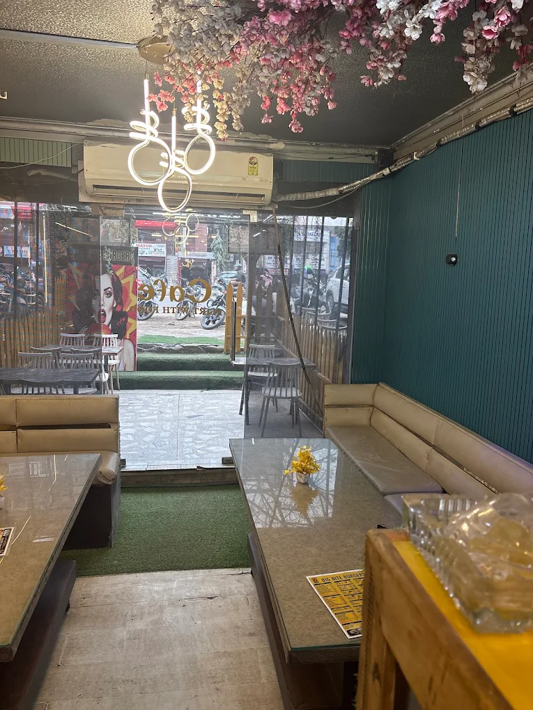 Seating inside Big Bite Burgers